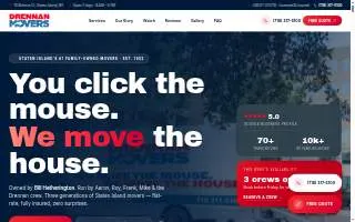 Drennan Movers - Top Staten Island Moving Company website