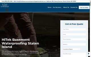 HiTek Basement Waterproofing Staten Island