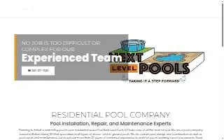 Next Level Pools, LLC website