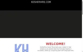 KosherHire website