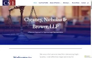 Chesney, Nicholas, & Brower, LLP website