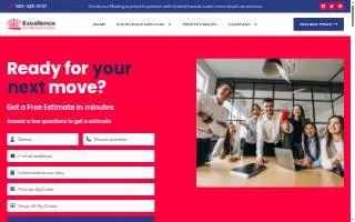 Excellence Moving & Storage website