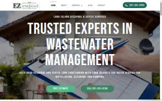 Ez Cesspool Long Island website
