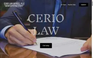 Cerio Law Offices website