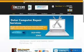 Detor Computer Services website