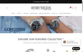 Henry Wilson Jewelers website