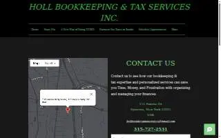 Holl Bookkeeping & Tax Services Inc. website