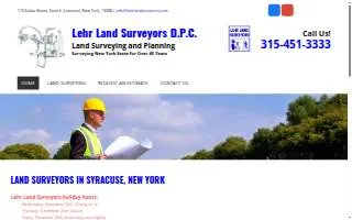Lehr Land Surveyors website