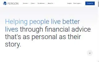 Perigon Wealth Management website