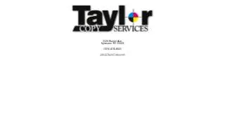 Taylor Copy Services website