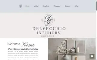 DelVecchio Interiors website