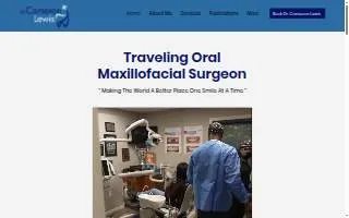 Dr. Cameron Lewis Oral Surgeon website