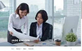 Jade Bai CPA Accounting and Tax website