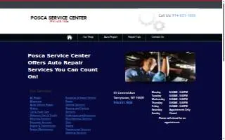 Posca Service Center website