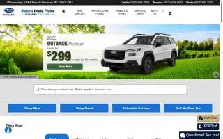 Subaru White Plains website
