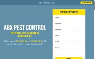 ABX Pest Control website