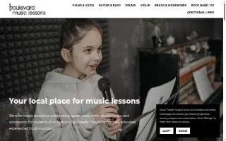Boulevard Music Lessons of Tonawanda website
