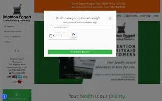 Brighton Eggert Pharmacy Inc. website