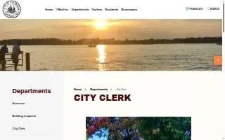 City Clerk of Tonawanda website