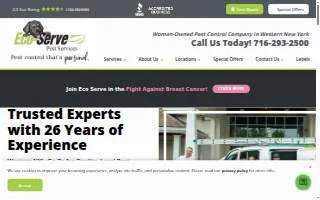 Eco Serve Pest Services of Tonawanda website