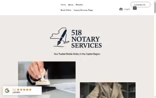 518 Notary Services website