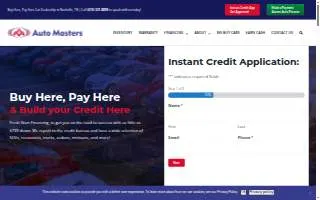 Automasters Car Care website