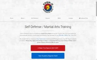 Chon-Ji Defensive Arts of Troy website