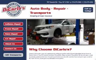 DiCarlo's Auto Body website