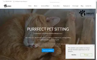 Purrfect Pet Sitting, LLC website
