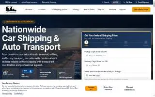 EZ Auto Movers website