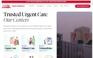 MyDoc Urgent Care East Meadow and Uniondale website