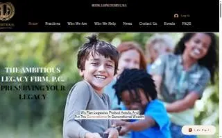 The Ambitious Legacy Firm, P.C. website