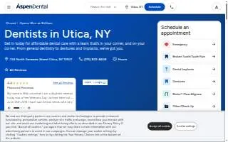 Aspen Dental - Utica website