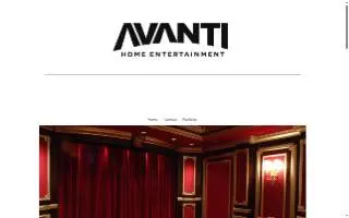 Avanti Home Entertainment website