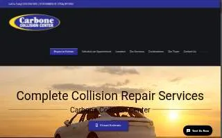 Carbone Collision Center website