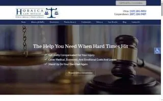 Hobaica Law Office website