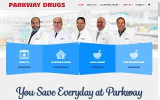 Parkway Drugs website