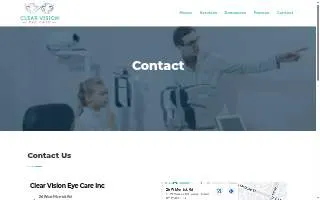 Clear Vision Eye Care Inc of Valley Stream website