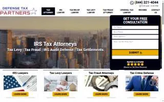 Defense Tax Partners - Tax Attorneys, IRS Tax Relief Settlement, Free Consultation of Valley Stream website