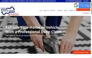 Broome Steam Carpet Cleaning Inc. website