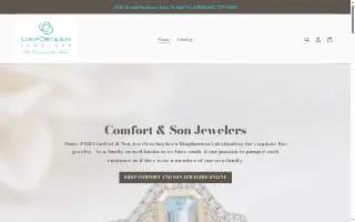 Comfort & Son Jewelers of Vestal website
