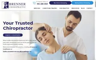 Brenner Chiropractic website