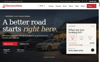 Cherrywood Auto Repair website