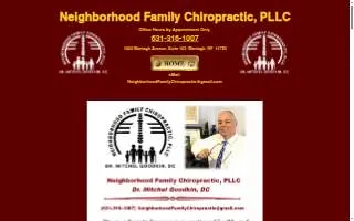 Neighborhood Family Chiropractic, PLLC website