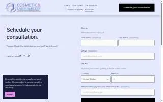 Cosmetic & Laser Surgery website