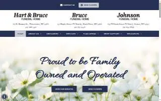 Hart & Bruce Funeral Home website