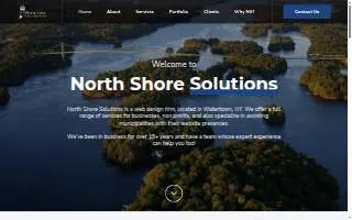 North Shore Solutions website