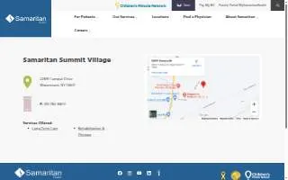 Samaritan Summit Village website