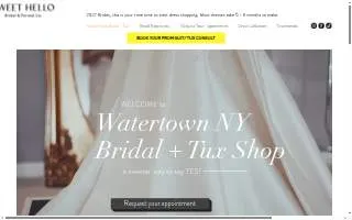 Sweet Hello Bridal - By Appointment website