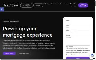 Cliffco Mortgage Bankers of West Hempstead website